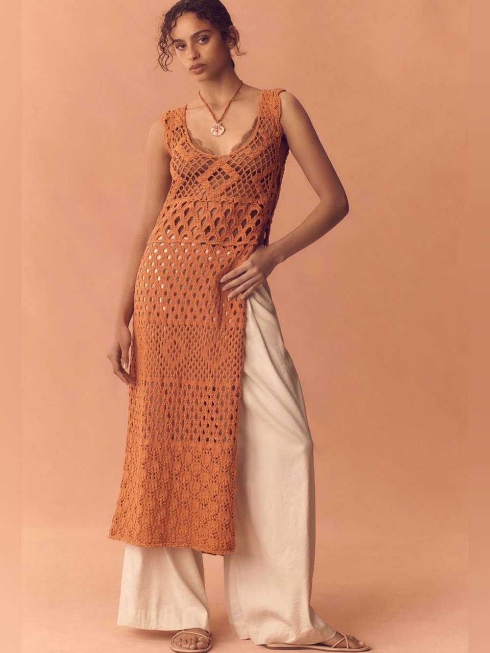 NWT Anthropologie Crochet Tunic Sweater Dress
Sheer
Cover Up
Beach
Boho
$198
XS